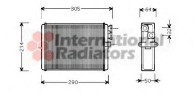 VAN WEZEL 59006110 -  Теплообменник, отопление салона